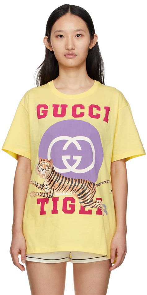 yellow gucci shirt with tiger|gucci year of the tiger.